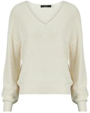 Vero Moda Jumper Vmnewlexsun Solid/stripe - White