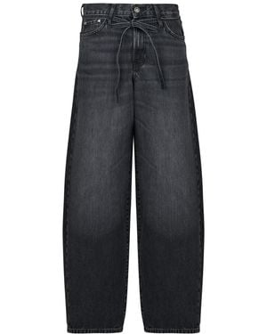 ONLY Wide Jeans Onlgianna Mw Straight Dnm Dot980 - Grey