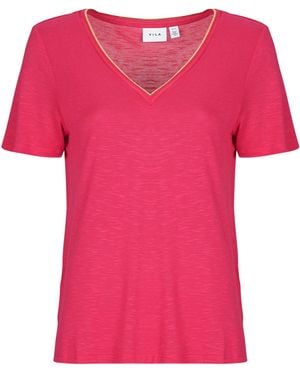 Vila T Shirt Vinoel - Pink