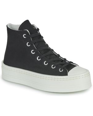 Converse Shoes (high-top Trainers) Chuck Taylor All Star Modern Lift Platform Canvas - Black