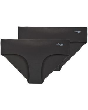 Sloggi Knickers/panties Zero Microfibre 2.0 Hipster Pack De 2 - Black