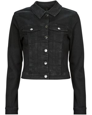 Vero Moda Denim Jacket Vmluna Ls Slim Dnm Jacket Mix Ga Noos - Black