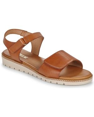 So Size Flat Sandals Mara - Brown