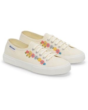 Superga Shoes (trainers) 3750 Flower Print LEGGERA - White