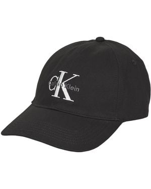 Calvin Klein Cap Monologo Embroidery Baseball Cap - Black