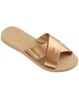 Havaianas Sandals Aqua Metallic - Brown