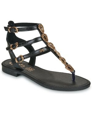 Les Petites Bombes Flat Sandals Nicole - Black