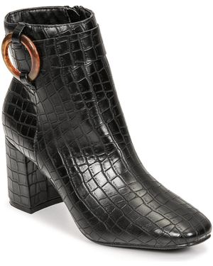 Moony Mood Pulia Low Ankle Boots - Black