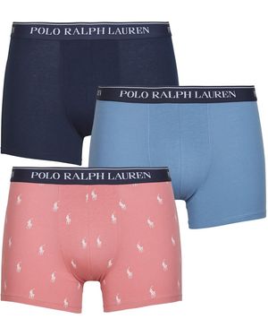 Polo Ralph Lauren Boxer Shorts Clssic Trunk-3 Pack-trunk - Blue