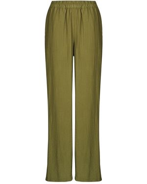 Vila Wide Leg / Harem Trousers Viclo - Green