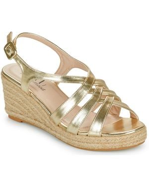 Moony Mood Wedge Sandals Onice - Metallic