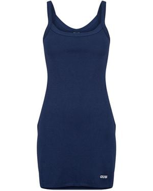 Guess Dress Stella Rib Short - Blue