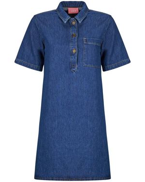 JJXX Dress Jxamara Sille Ss Short - Blue
