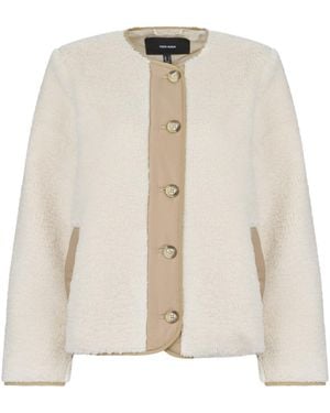 Vero Moda Jacket Vmfrancesca Teddy - White
