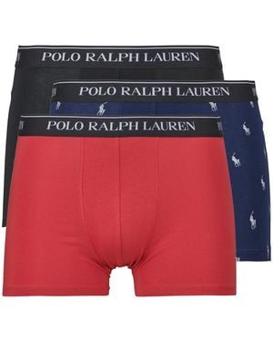 Polo Ralph Lauren Boxer Shorts Clssic Trunk-3 Pack-trunk - Red