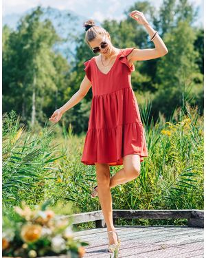 Celeste Dress Dahlia - Green