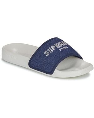 Superdry Tap-dancing Sandale Piscine Luxe Strass - Blue