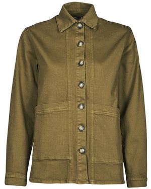 Betty London Ovest Denim Jacket - Green