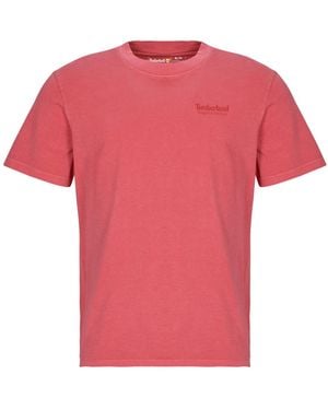 Timberland T Shirt RUGGED Active Gear Back Graphic Tee - Pink