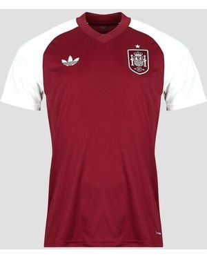 adidas T Shirt Preshirt Away Spain Football Jersey - Red