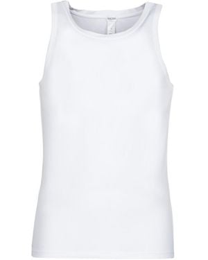 Hom Suprem Cotton Tanktop Vest Top - White