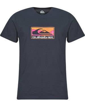 Quiksilver T Shirt Ev Gradient Box Ss - Blue