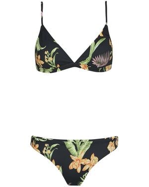 Roxy Bikinis Pt Beach Classics Fixedtri Set - Black