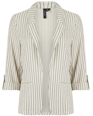Vero Moda Jacket Vmjesmilo 3/4 Loose Blazer - Natural