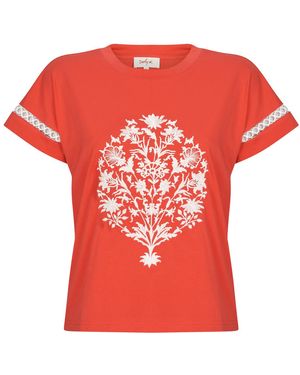 Rene' Derhy T Shirt Zibeline Tee Shirt - Red