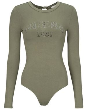 Guess Leotards Ls Alexandra Logo - Green
