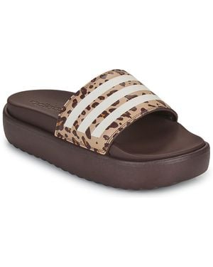 adidas Tap-dancing Adilette Platform - Brown
