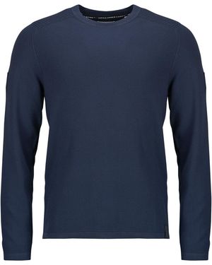 Jack & Jones Jumper Jcofusion Knit Badge Crew - Blue