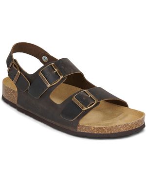 Lumberjack Flat Sandals Flint - Brown