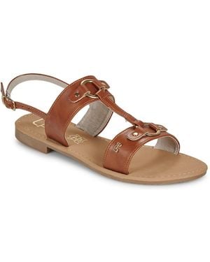 Les Petites Bombes Flat Sandals Nassia - Brown
