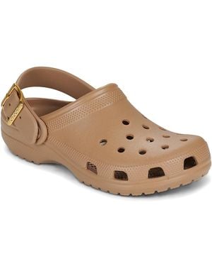Crocs™ Clogs (shoes) Classic Metallic Buckle Clog - Brown
