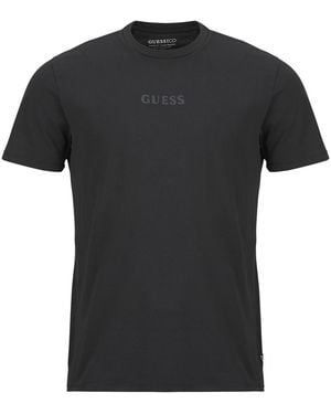 Guess T Shirt Ss Bsc Quattro G Mist Tee - Black