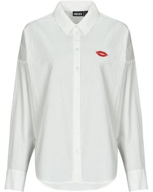 Pieces Shirt Pcjanne - White