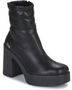 Yurban Bergamo Low Ankle Boots - Black
