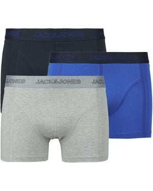 Jack & Jones Boxer Shorts Jaccooper Solid Trunks X3 - Blue