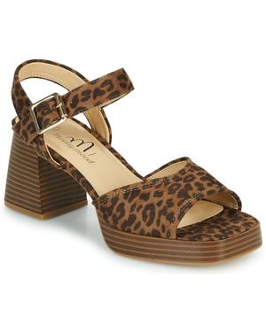Moony Mood Heeled Sandals Gina - Brown