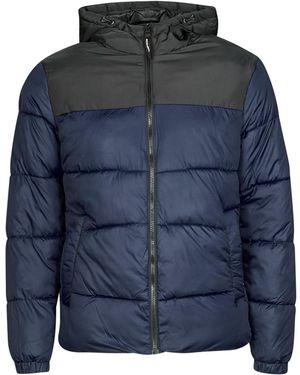 Jack & Jones Duffel Coats Jjchili Puffer Hood - Blue