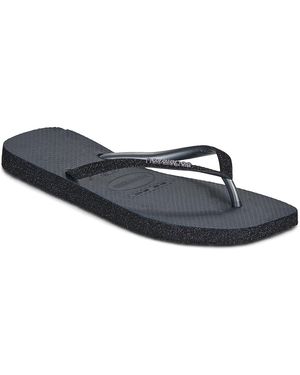 Havaianas Flip Flops / Sandals (shoes) Square Sparkle - Blue
