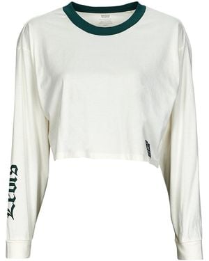 Levi's Long Sleeve T-shirt Graphic Ls Crop Reese - White