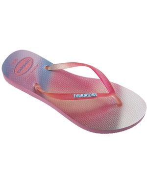 Havaianas Flip Flops / Sandals (shoes) Slim Metallic Rainbow - Purple
