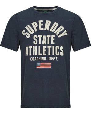 Superdry T Shirt Athletic Essential - Blue