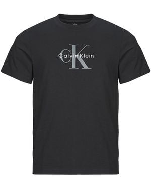 Calvin Klein T Shirt Ss Hero Monologo Tee 20s - Black
