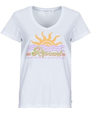 Rip Curl T Shirt Cala V Neck - White
