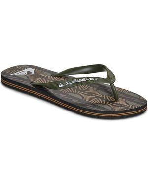 Quiksilver Flip Flops / Sandals (shoes) Molokai Art 26 - Black
