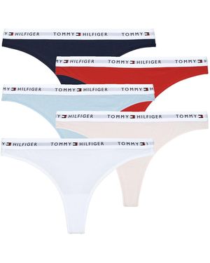 Tommy Hilfiger Tanga Briefs Pack Thong X5 - Blue