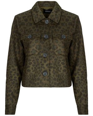 ONLY Jacket Onlmoon Aop Fauxsuede - Green